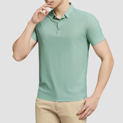 Ovwiss-Polo Stretch Anti-Froissement Sans Repassage