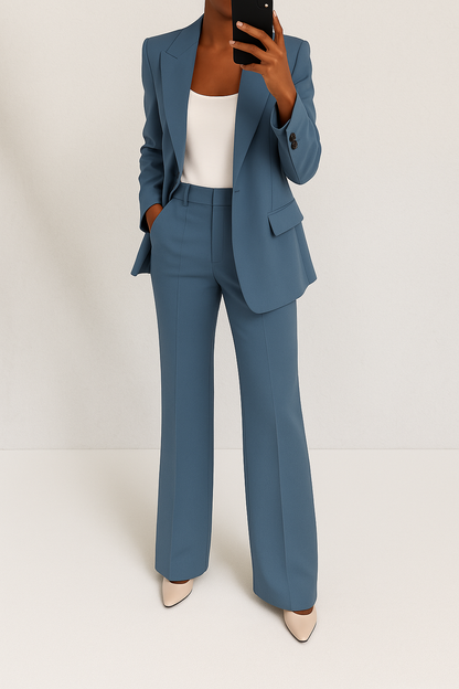 Ovwiss™ | Ensemble Tailleur Élégance — Veste & Pantalon Femme