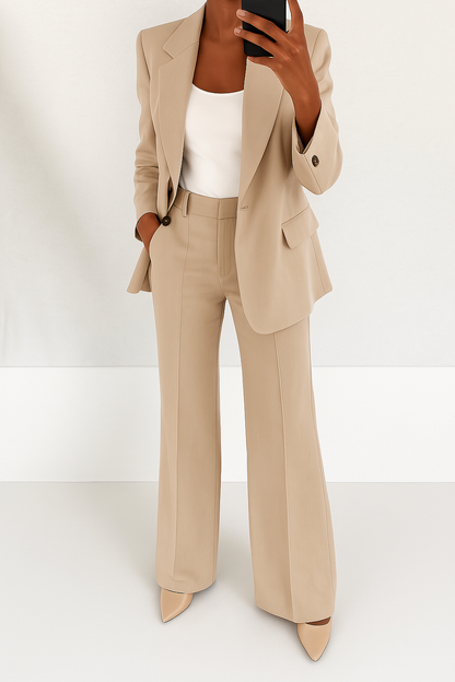 Ovwiss™ | Ensemble Tailleur Élégance — Veste & Pantalon Femme