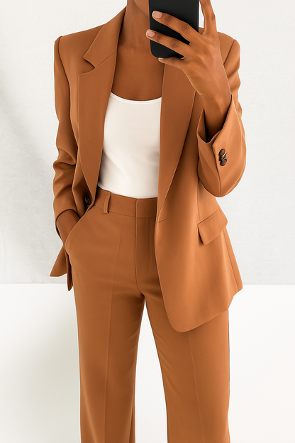 Ovwiss™ | Ensemble Tailleur Élégance — Veste & Pantalon Femme
