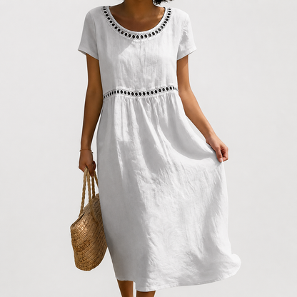 OVWISS | ROBE BRODÉE ESTIVALE POUR FEMMES