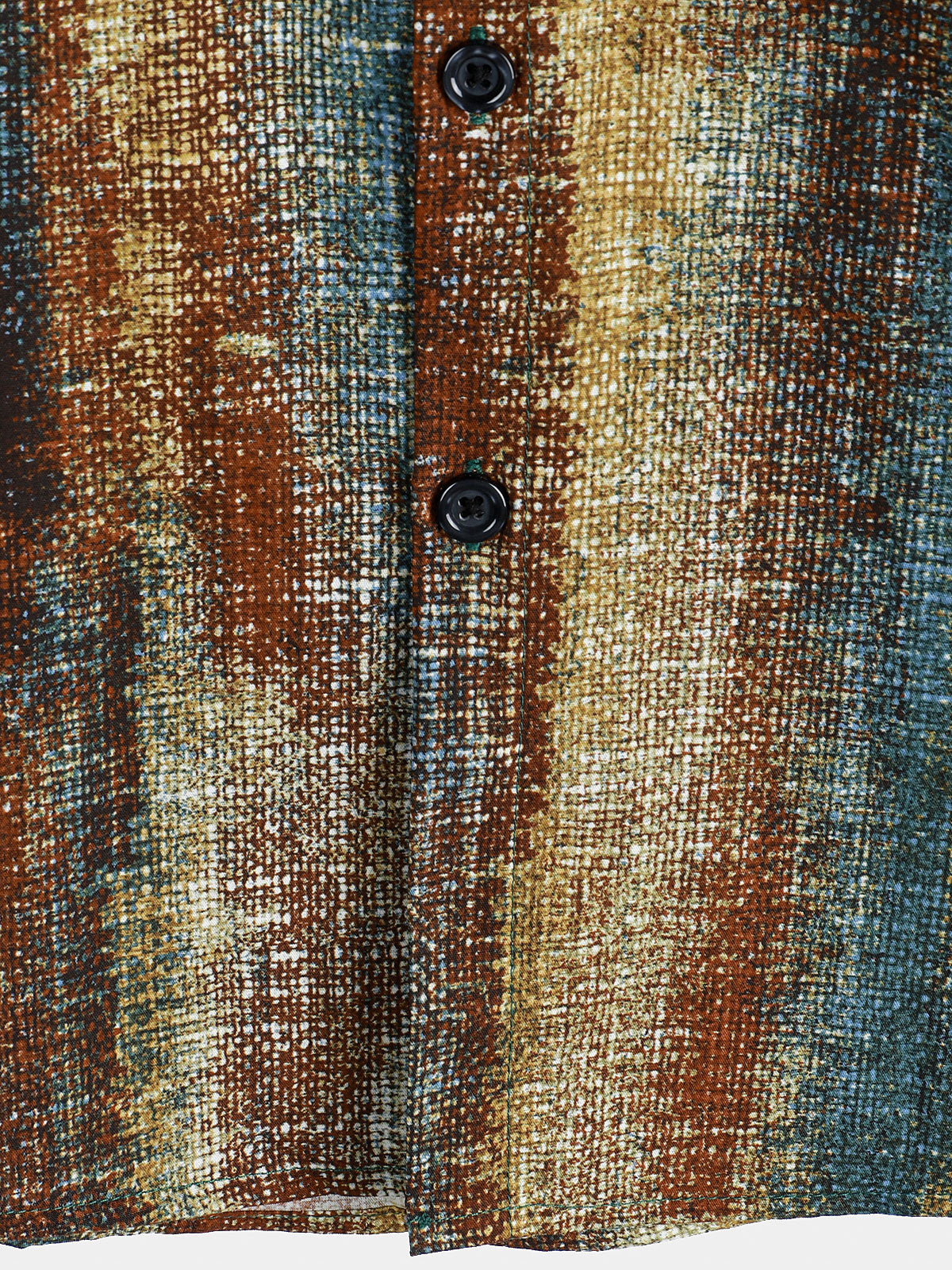 Chemise rayée à manches courtes et poches boutonnées pour homme