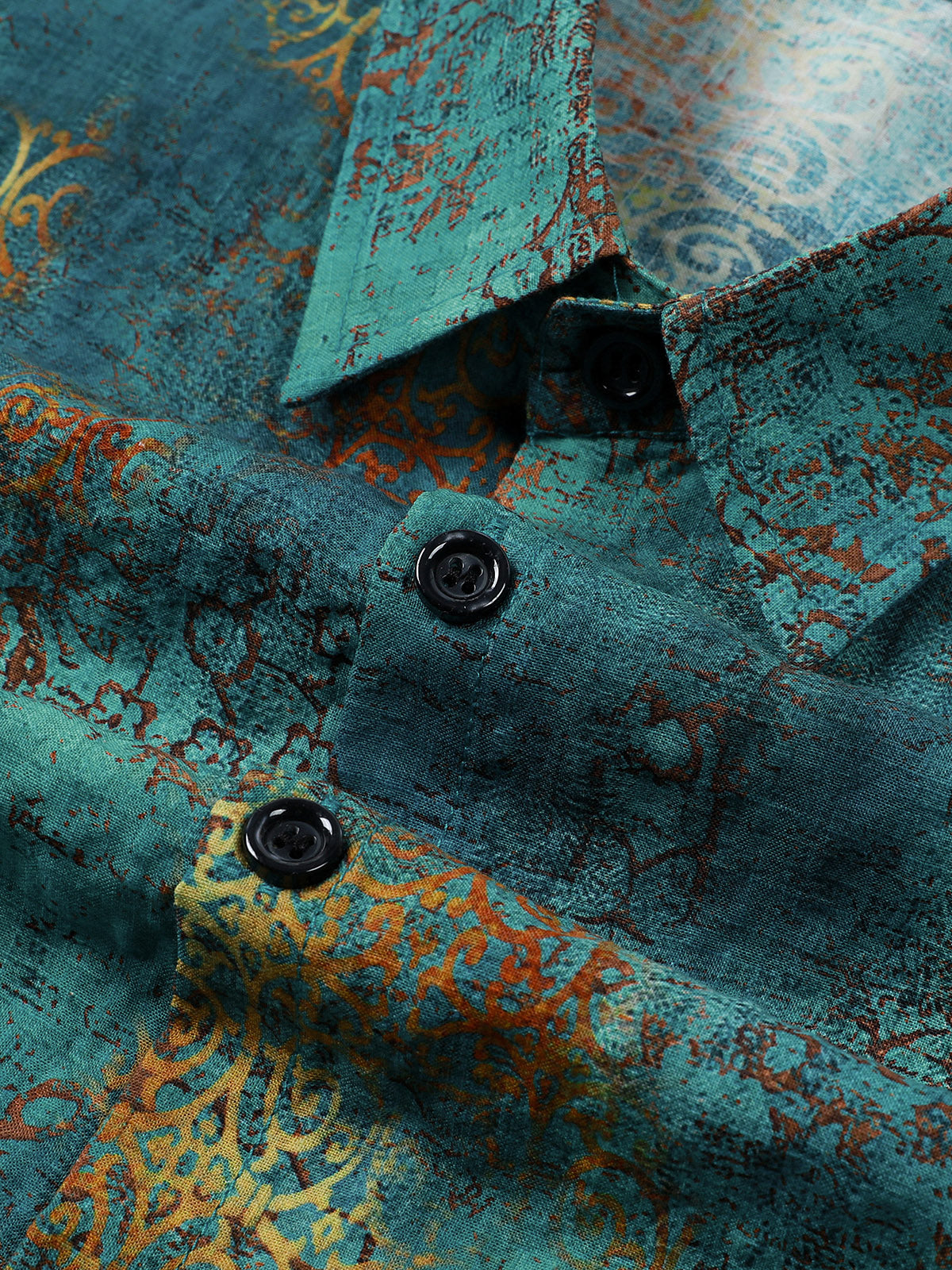 Chemise manches courtes hawaïenne bleu tropical vacances