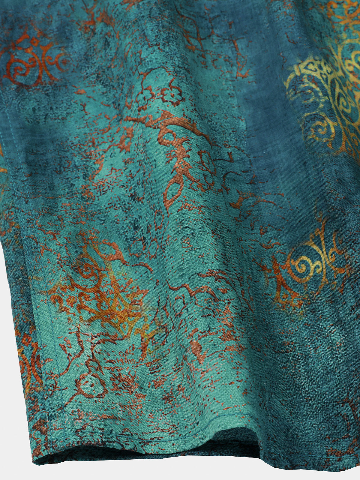 Chemise manches courtes hawaïenne bleu tropical vacances
