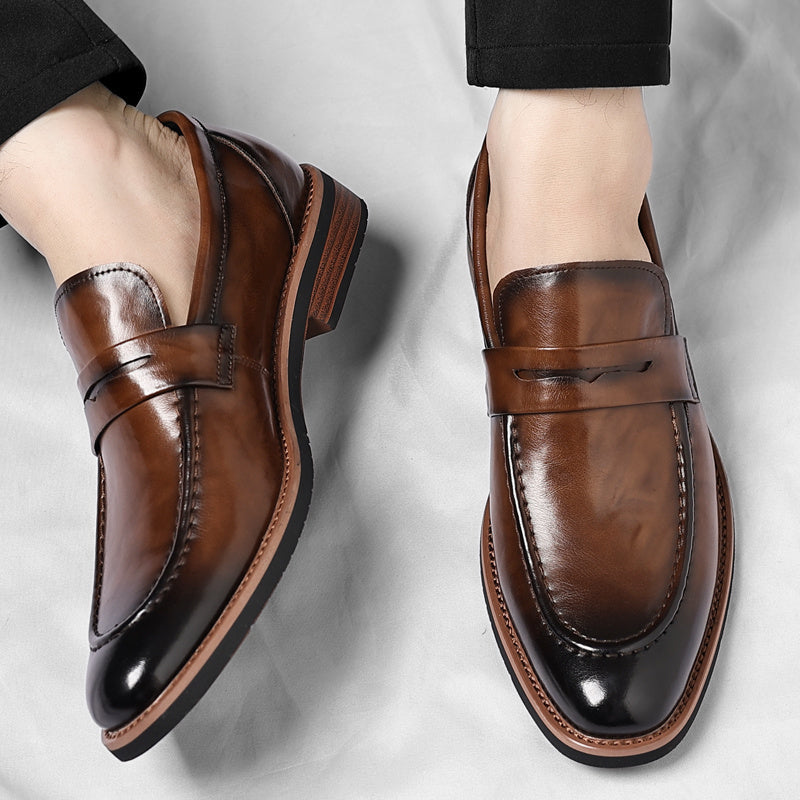 Ovwiss Vénitien | Mocassins Penny en Cuir Italien