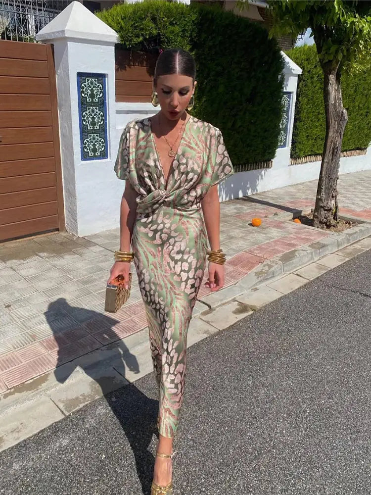 Ovwiss Clarandra™ | Robe Midi Élégance Sculptante