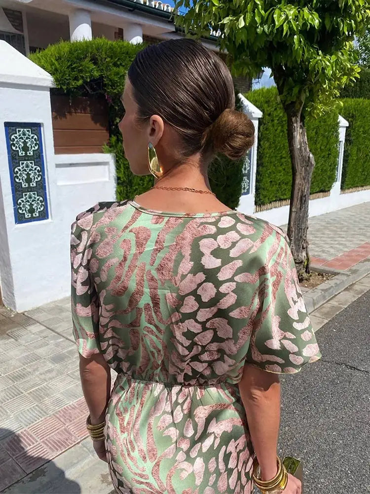 Clarandra™ - Robe Midi Cuivrée