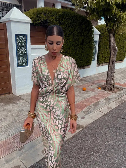 Clarandra™ - Robe Midi Cuivrée