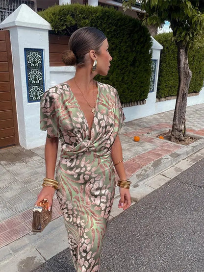 Clarandra™ - Robe Midi Cuivrée