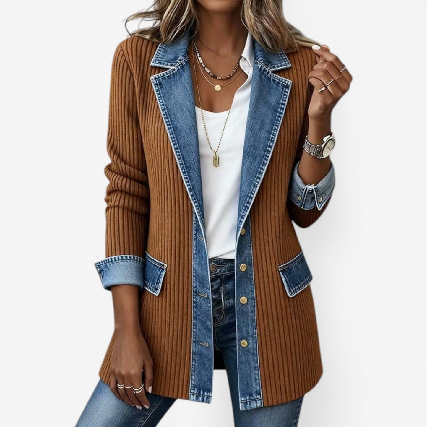 OVWISS | VESTE EN DENIM POUR FEMMES