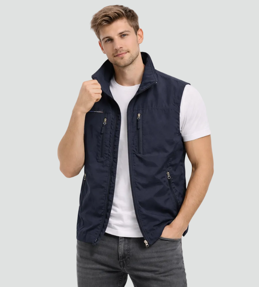 OVWISS | GILET ZIP EXTERIEUR POUR HOMMES