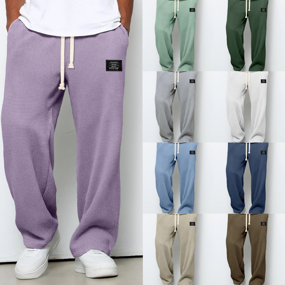 OVWISS | PANTALONS POUR HOMMES À COUPE CONFORTABLE