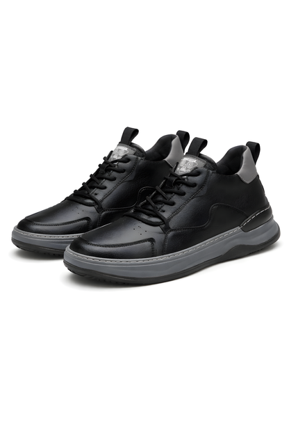 Théo | Sneakers Cuir Structuré Laçage