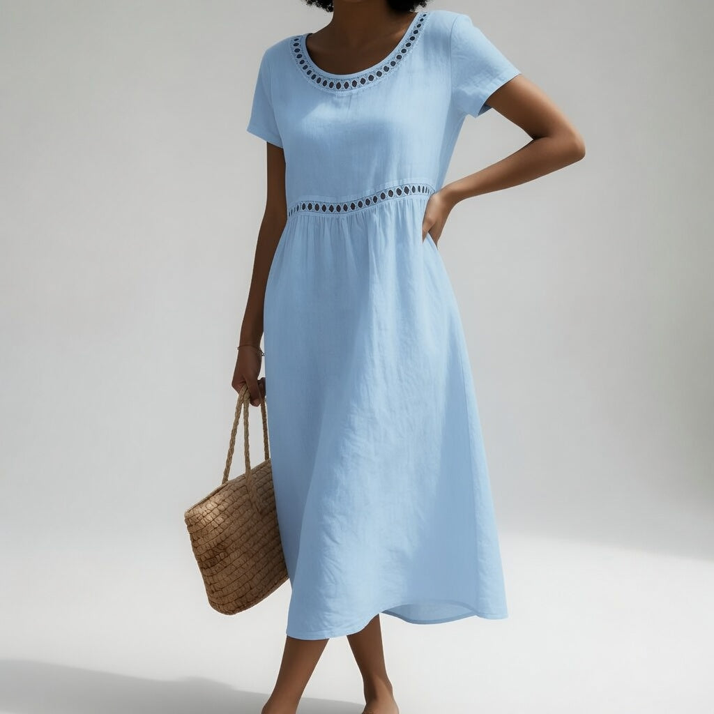 OVWISS | ROBE BRODÉE ESTIVALE POUR FEMMES