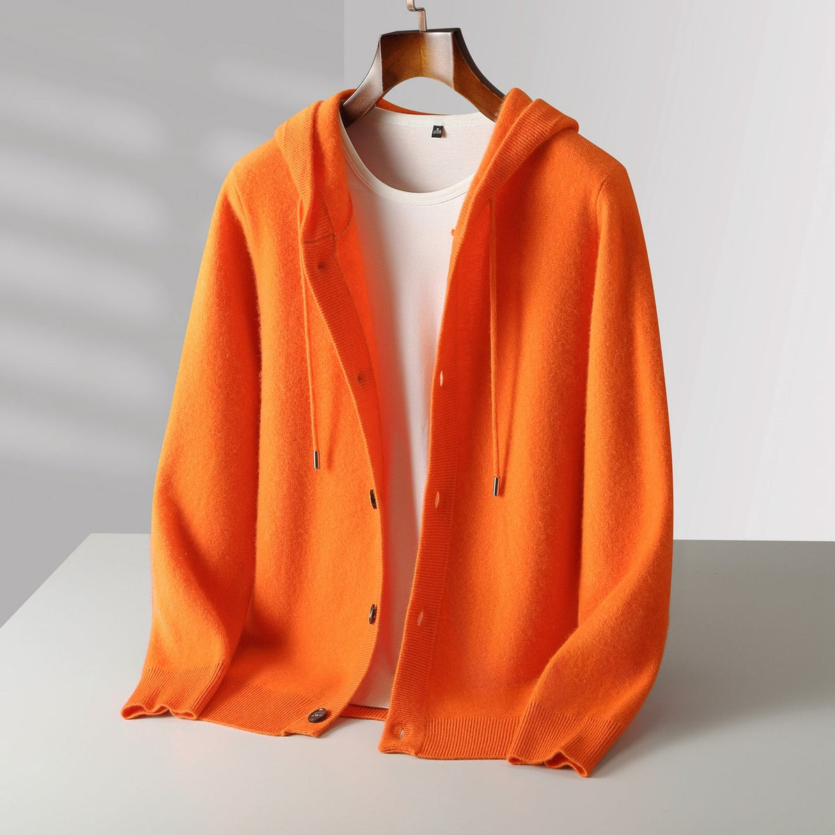 Ovwiss Mavoni™ – Cardigan à Capuche en Laine Mérinos