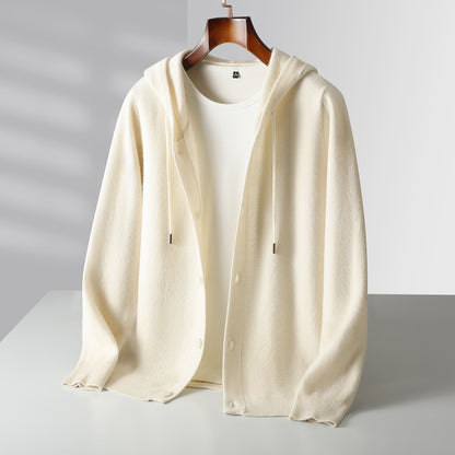 Ovwiss Mavoni™ – Cardigan à Capuche en Laine Mérinos