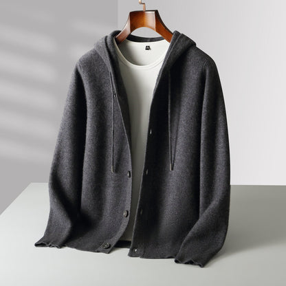 Ovwiss Mavoni™ – Cardigan à Capuche en Laine Mérinos