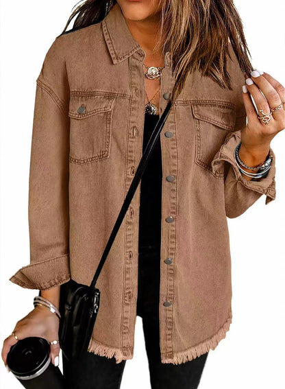 Ovwiss™ | Veste en Jean Katja — Oversize Femme