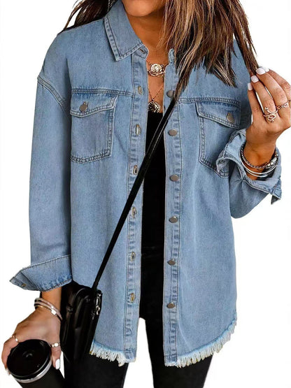 Ovwiss™ | Veste en Jean Katja — Oversize Femme
