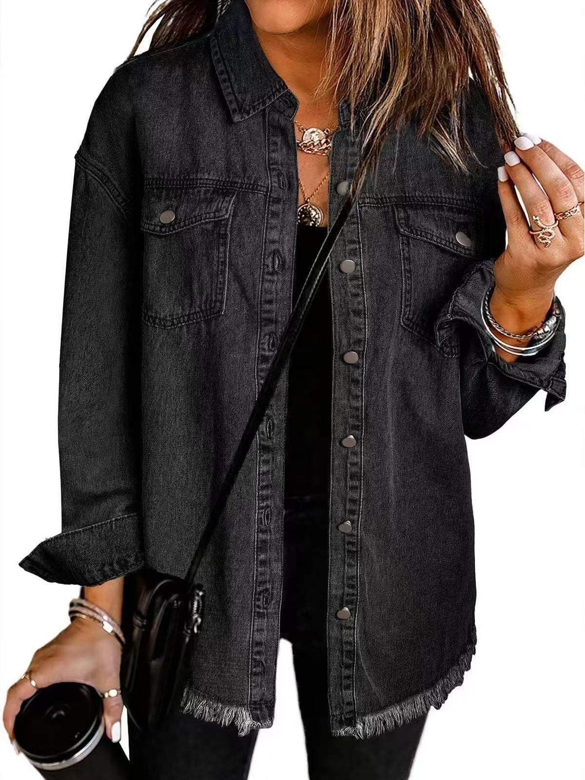 Ovwiss™ | Veste en Jean Katja — Oversize Femme