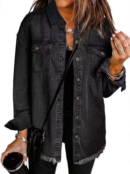 Ovwiss™ | Veste en Jean Katja — Oversize Femme