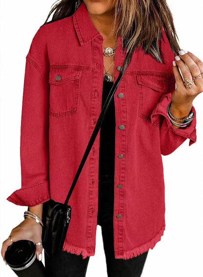 Ovwiss™ | Veste en Jean Katja — Oversize Femme
