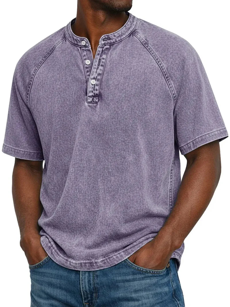 Henley™ | Chemise vintage boutonnée pour homme