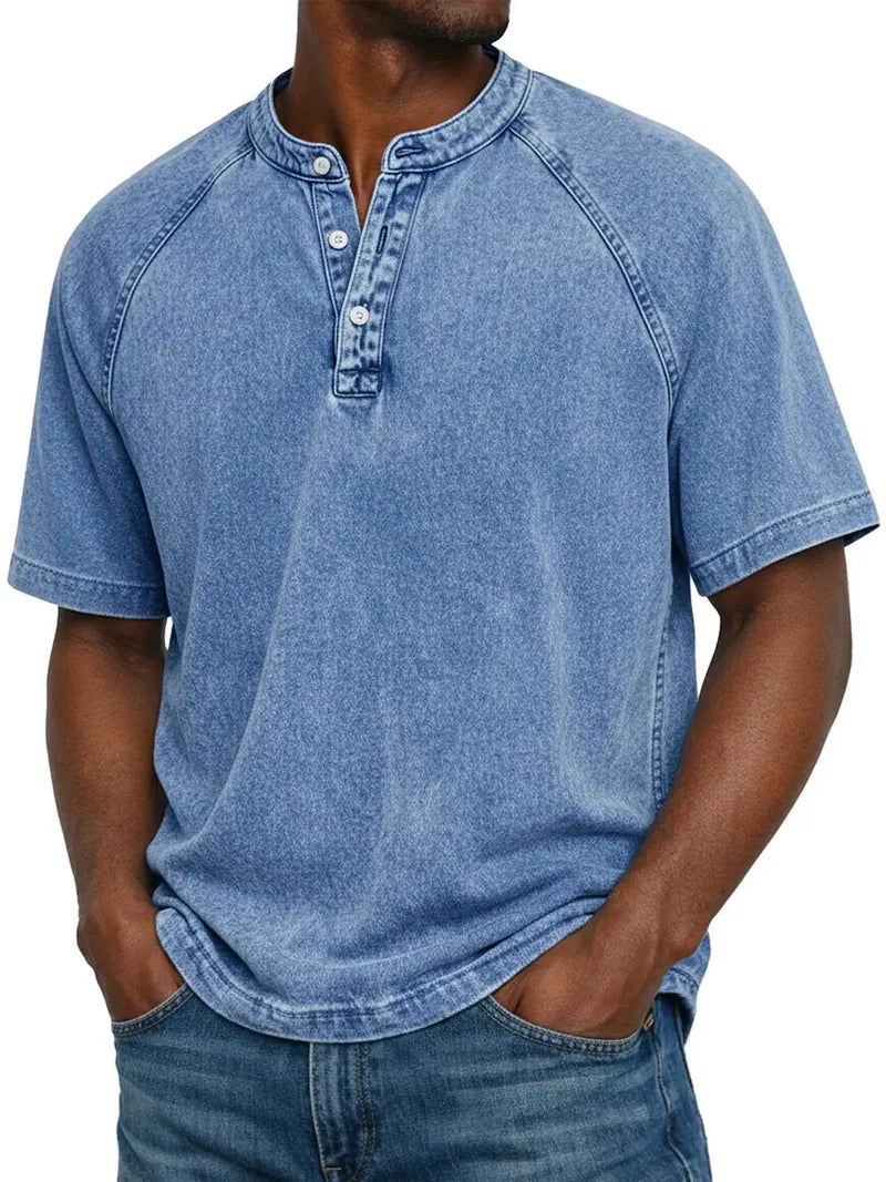Henley™ | Chemise vintage boutonnée pour homme