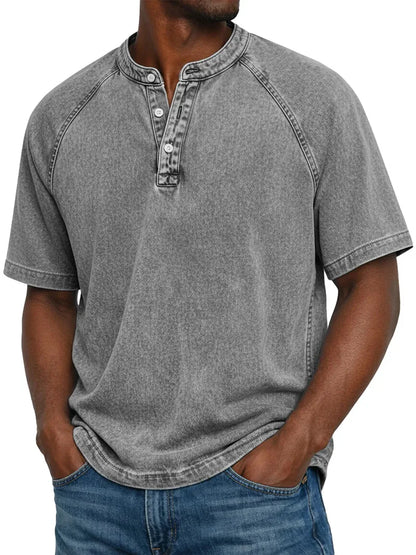 Henley™ | Chemise vintage boutonnée pour homme