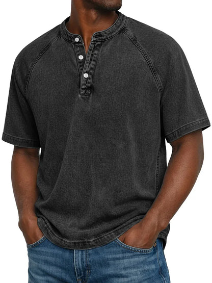 Henley™ | Chemise vintage boutonnée pour homme