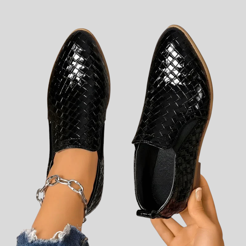 Francesca²| Bottines Tressées à Talon Bloc