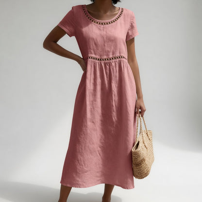OVWISS | ROBE BRODÉE ESTIVALE POUR FEMMES