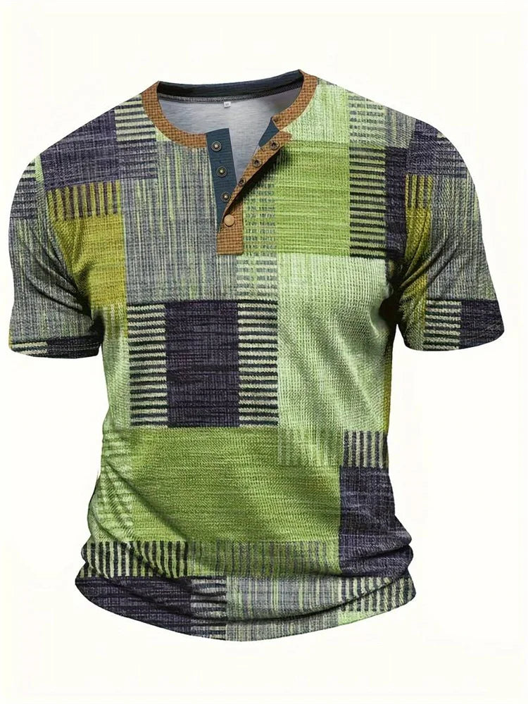 Cael | Chemise patchwork