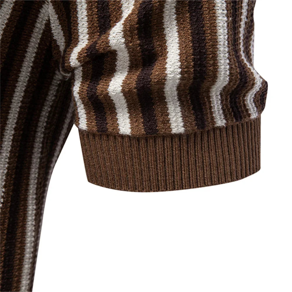 LORANO | Polo Maille Rayures Rétro