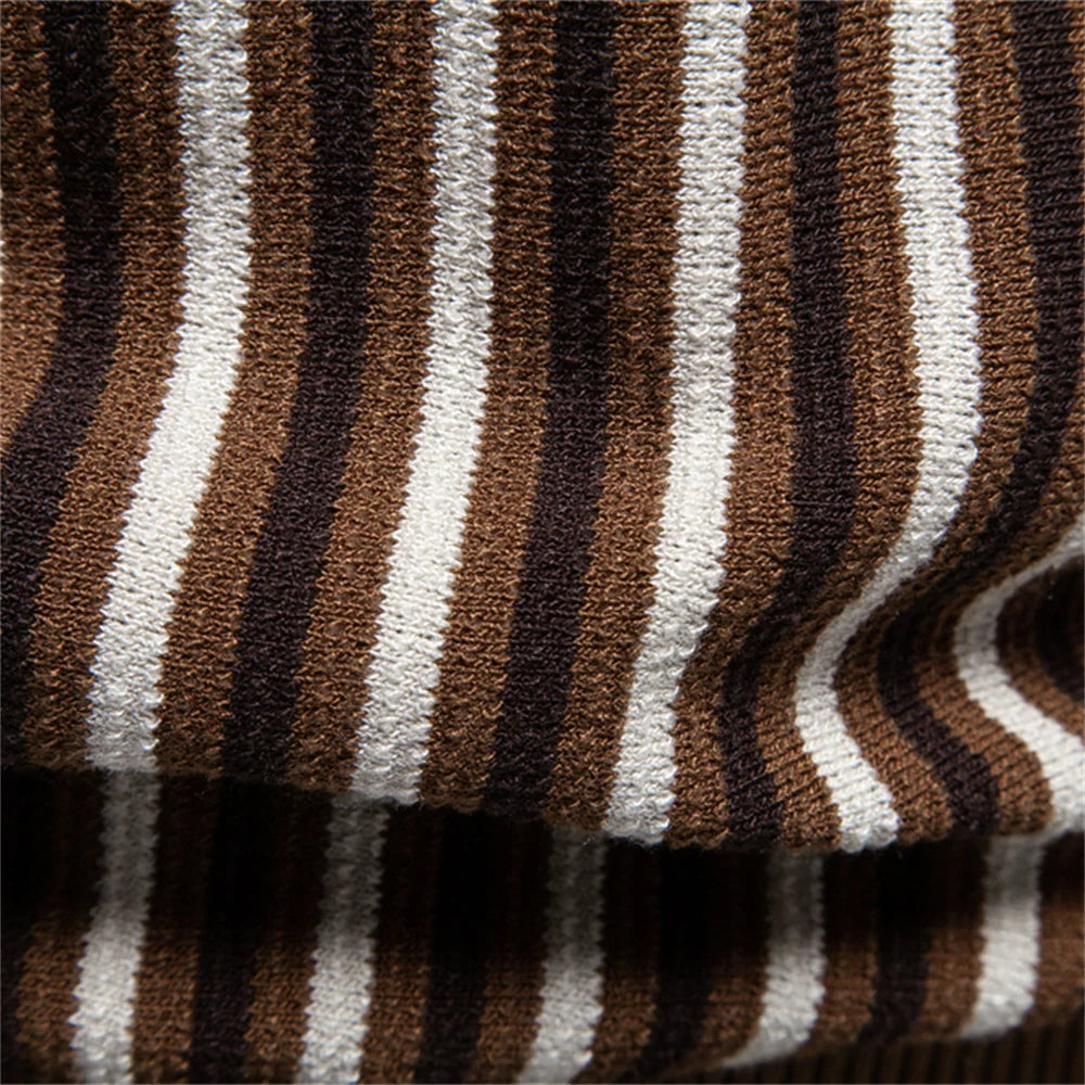 LORANO | Polo Maille Rayures Rétro