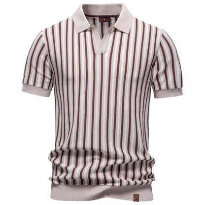 LORANO | Polo Maille Rayures Rétro