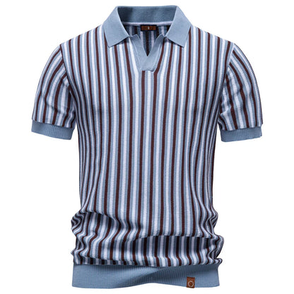LORANO | Polo Maille Rayures Rétro