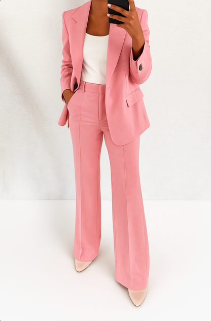 Ovwiss™ | Ensemble Tailleur Élégance — Veste & Pantalon Femme