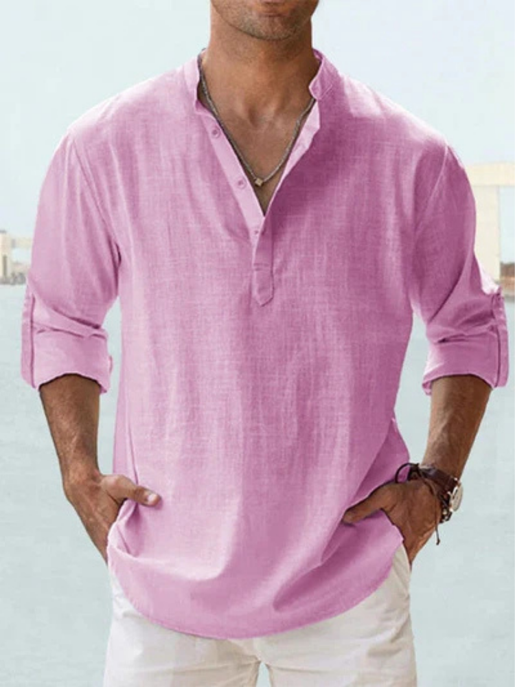 Chemise respirante en lin pour homme