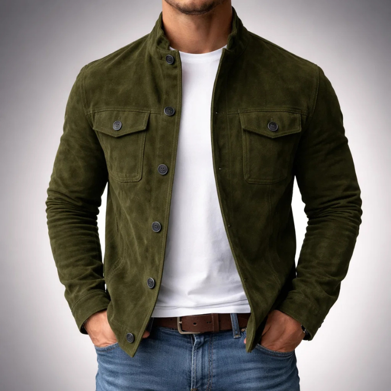 Halifax – Veste en Suédine Signature
