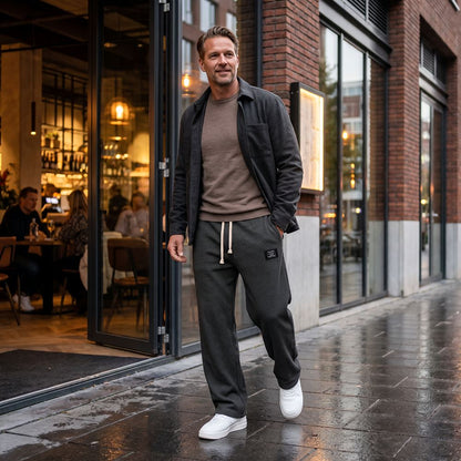 Pantalon Homme Confortable à Coupe Ample et Taille Ajustable