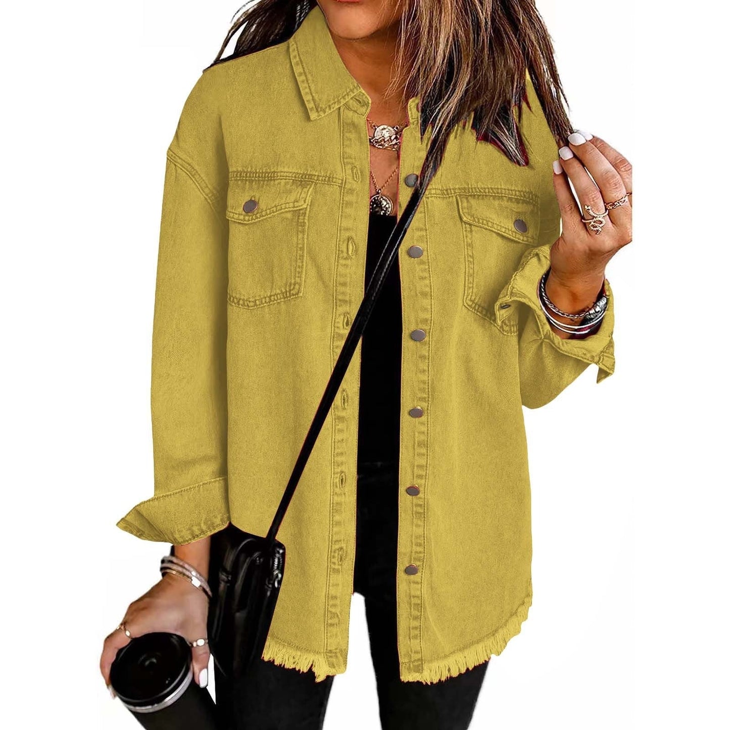 Ovwiss™ | Veste en Jean Katja — Oversize Femme