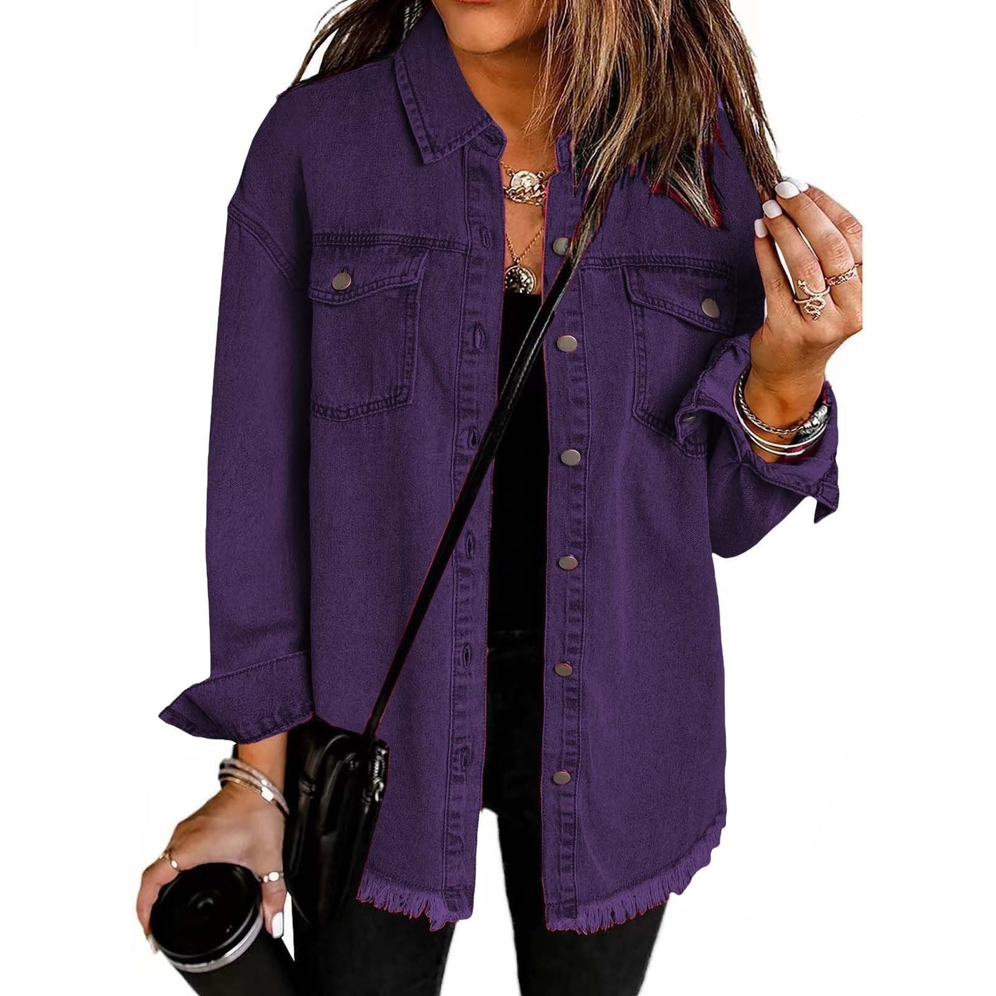 Ovwiss™ | Veste en Jean Katja — Oversize Femme