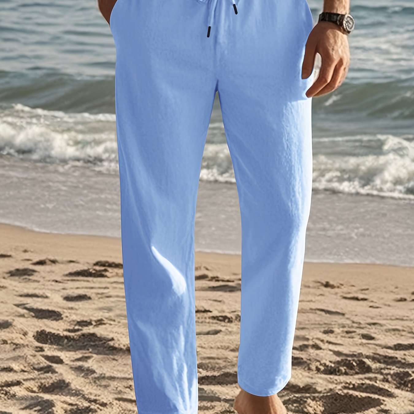 LAURENT MONACO | PANTALON EN LIN POUR HOMMES