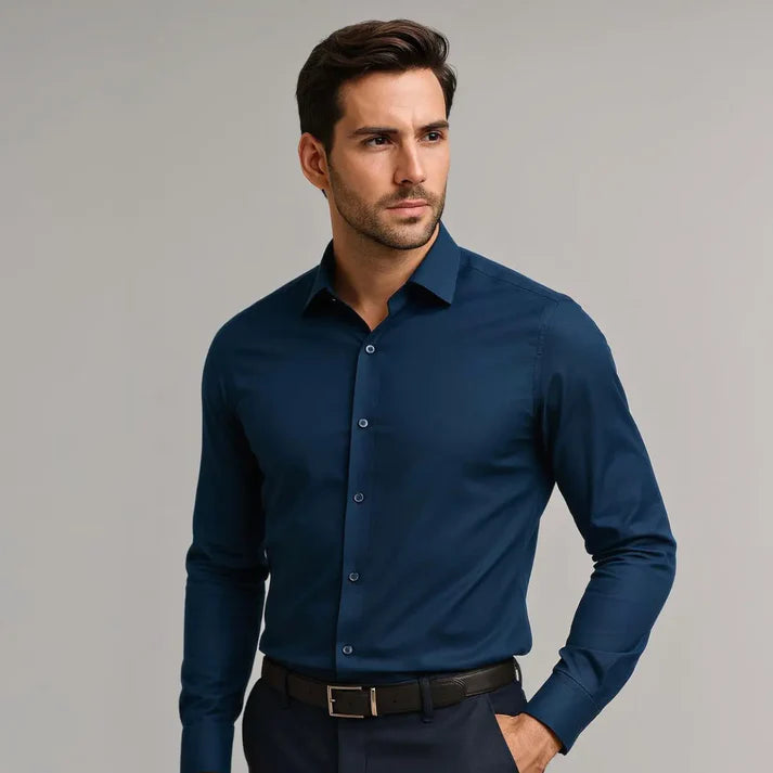 Ovwiss®️ Chemise- Infroissable et élastique