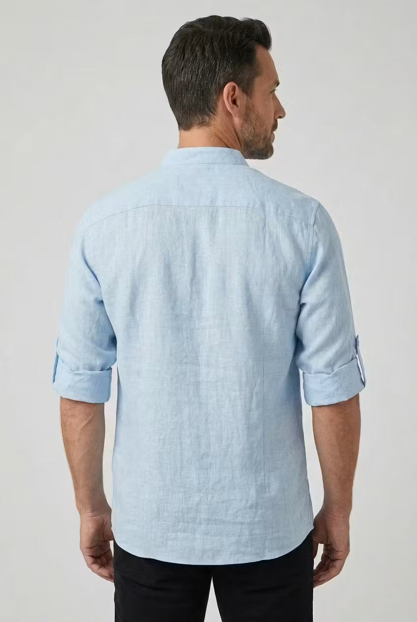 Hugo | Chemise Col Officier Décontractée