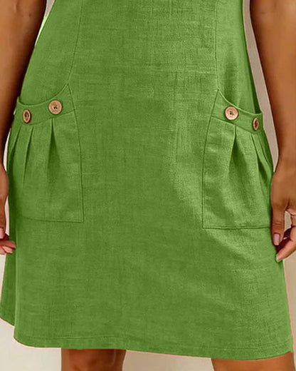 OVWISS | ROBE LÉGÈRE COTON-LIN POUR FEMMES