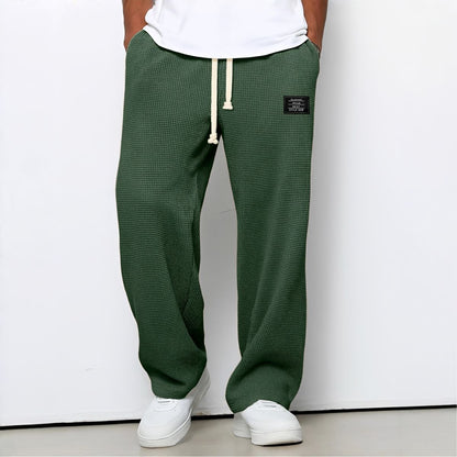 Pantalon Homme Confortable à Coupe Ample et Taille Ajustable