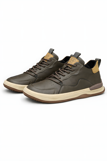 Théo | Sneakers Cuir Structuré Laçage