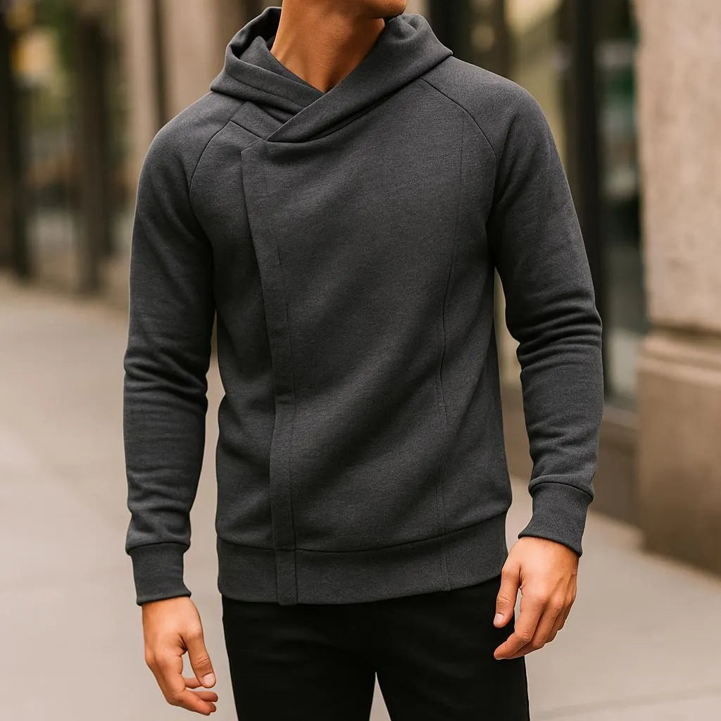 Hoodie Zip Asymétrique